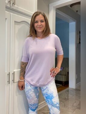Christie Sweatshirt by Silver Icing (NWT) 🍒*Lilac, XS/S *very stretchy